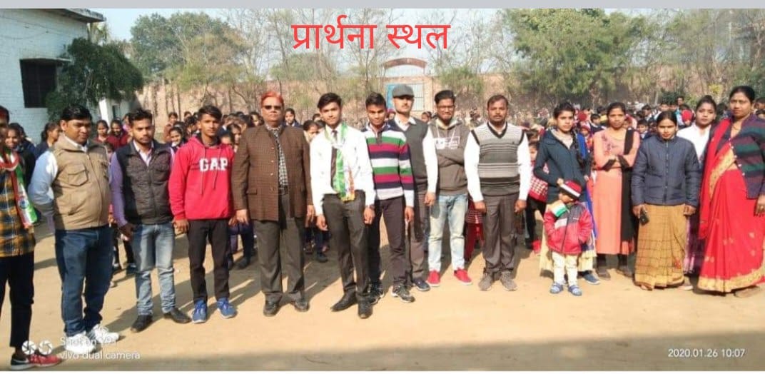 School staff with students