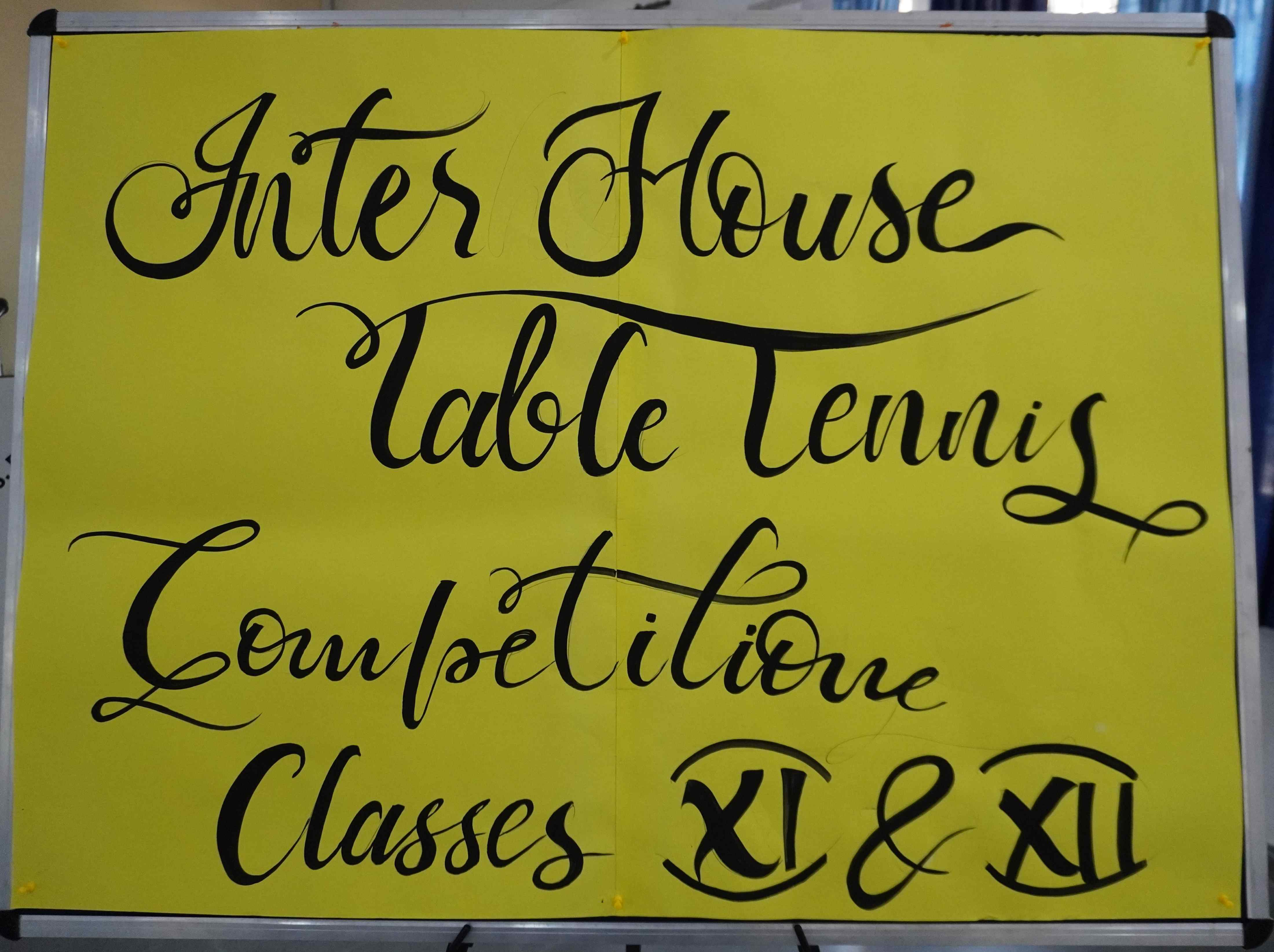 Table Tennis Competition 2025