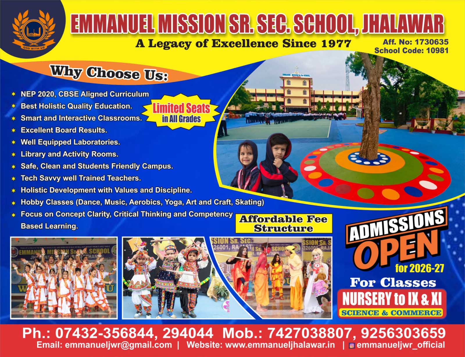 EMMANUEL SCHOOL SESSION 2026-27